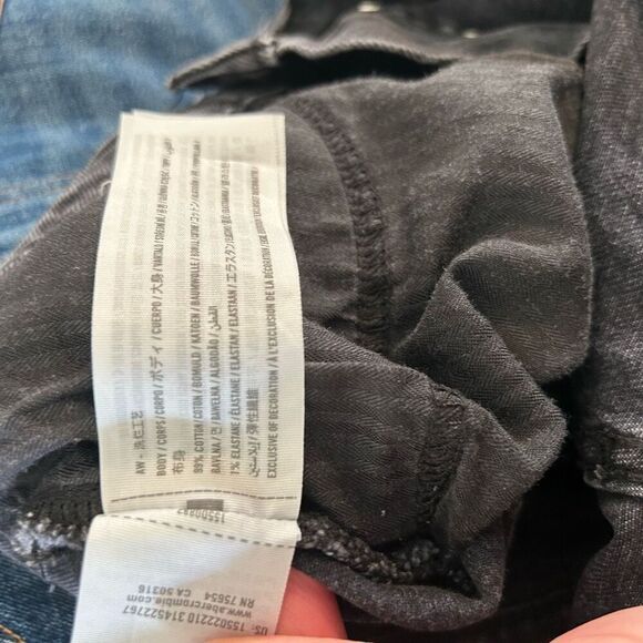 Abercrombie & fitch the dad high rise black Jean size 28 - Picture 6 of 7